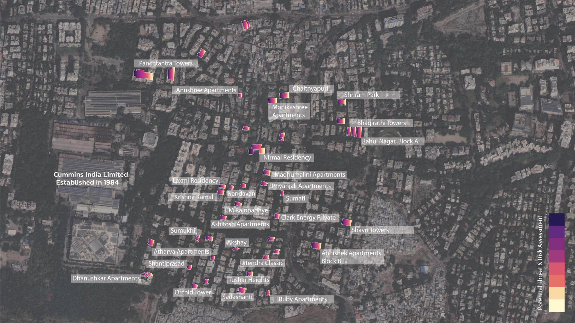 Map of the Buildings